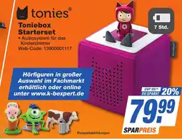 K+B Expert tonies Toniebox Starterset Angebot