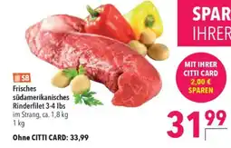 CITTI Markt Frisches südamerikanisches Rinderfilet 3-4 lbs Angebot