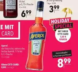 CITTI Markt APEROL APERITIVO 1919 Angebot