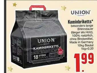 Edeka Union Kaminbriketts Angebot