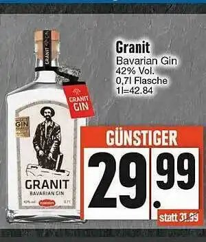 Edeka Granit Bavarian Gin Angebot