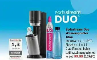 Globus Sodastream Duo Wassersprudler Titan Angebot