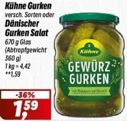 Simmel Kühne Gurken oder Dänischer Gurken Salat Angebot