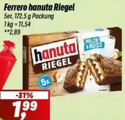 Simmel Ferrero hanuta Riegel Angebot