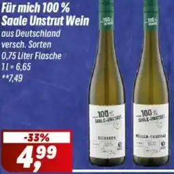 Simmel Für mich 100% Saale Unstrut Wein Angebot