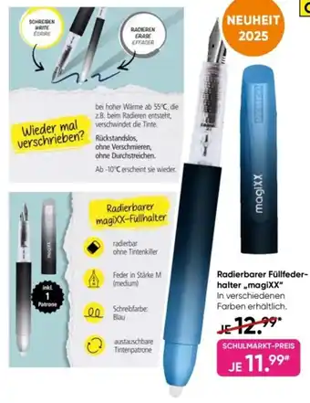 Galeria Radierbarer Füllfederhalter ,,magiXX" Angebot