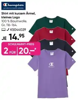 Galeria Champion Shirt mit kurzem Ärmel, kleines Logo Angebot