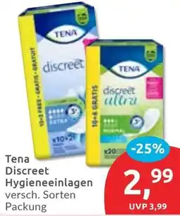 Budni Tena Discreet Hygieneeinlagen Angebot