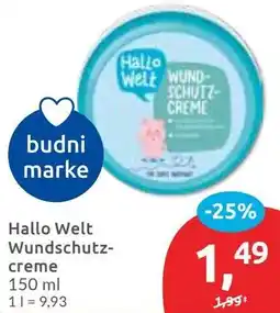Budni Hallo Welt Wundschutzcreme Angebot