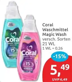 Budni Coral Waschmittel Magic Wash Angebot