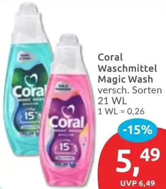 Budni Coral Waschmittel Magic Wash Angebot