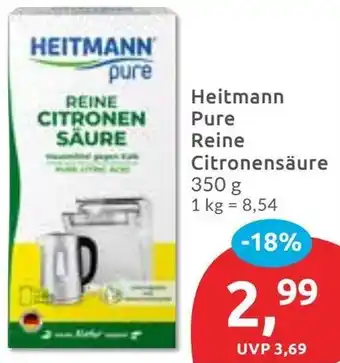 Budni Heitmann Pure Reine Citronensäure Angebot