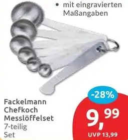 Budni Fackelmann Chefkoch Messlöffelset Angebot