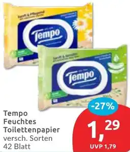 Budni Tempo Feuchtes Toilettenpapier Angebot