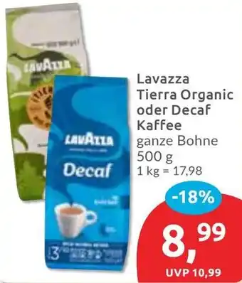 Budni Lavazza Tierra Organic oder Decaf Kaffee Angebot
