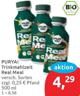 Budni PURYA! Trinkmahlzeit Real Meal Angebot