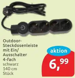 Budni Outdoor Steckdosenleiste mit Ein/ Ausschalter 4-fach Angebot