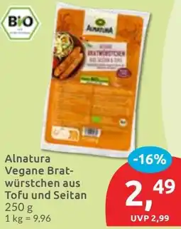 Budni Alnatura Vegane Bratwürstchen aus Tofu und Seitan Angebot