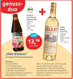 Budni Alnavit Cranberry Muttersaft und Lillet Weiss Angebot