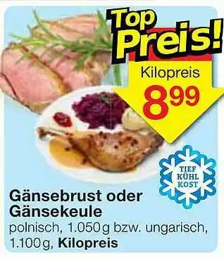 Jawoll Gänsebrust Oder Gänsekeule Angebot