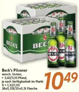 inkoop Beck's Pilsener Angebot