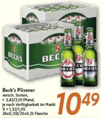 inkoop Beck's Pilsener Angebot