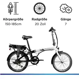 Netto Marken-Discount Zündapp Z120 20 Zoll E Bike Faltrad für Damen Herren 150 - 185 cm E Klapprad Angebot