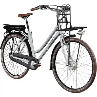 Netto Marken-Discount Tretwerk Sophia E Bike Damen 28 Zoll Elektrofahrrad 155 - 175 cm Hollandrad Tiefeinsteiger silber Angebot