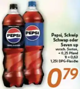 inkoop Pepsi, Schwip Schwap oder Seven up Angebot