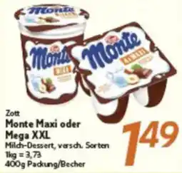 inkoop Zott Monte Maxi oder Mega XXL Angebot