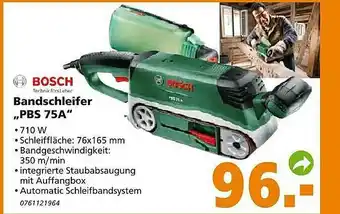 Globus Baumarkt Bosch Bandschleifer  „pbs 75a“ Angebot