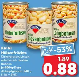 Kaufland KRINI Hülsenfrüchte Angebot