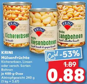 Kaufland KRINI Hülsenfrüchte Angebot