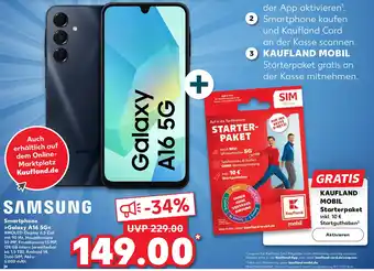 Kaufland SAMSUNG Smartphone Galaxy A16 5G Angebot