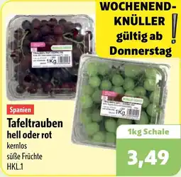 Aktiv Irma Tafeltrauben hell oder rot Angebot