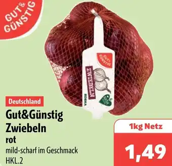 Aktiv Irma Gut&Günstig Zwiebeln rot Angebot