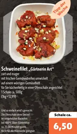 Aktiv Irma Schweinefilet ,,Gärtnerin Art" Angebot