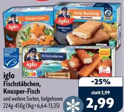Aktiv Irma iglo Fischstäbchen, Knusper-Fisch Angebot