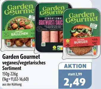 Aktiv Irma Garden Gourmet veganes/vegetarisches Sortiment Angebot