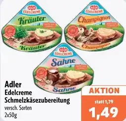 Aktiv Irma Adler Edelcreme Schmelzkäsezubereitung Angebot