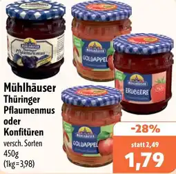 Aktiv Irma Mühlhäuser Thüringer Pflaumenmus oder Konfitüren Angebot