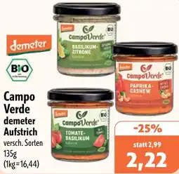 Aktiv Irma demeter Campo Verde Aufstrich Angebot