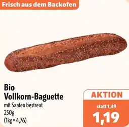 Aktiv Irma Bio Vollkorn-Baguette Angebot