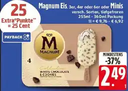 Edeka Magnum Eis oder Minis Angebot