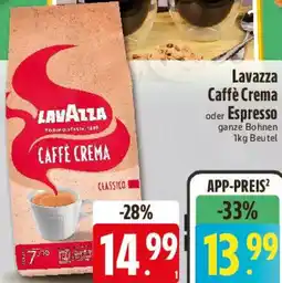 Edeka Lavazza Caffè Crema oder Espresso Angebot
