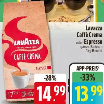 Edeka Lavazza Caffè Crema oder Espresso Angebot