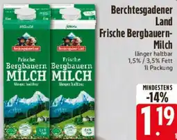 Edeka Berchtesgadener Land Frische Bergbauern Milch Angebot