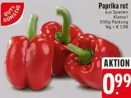 Edeka Gut & Günstig Paprika rot Angebot