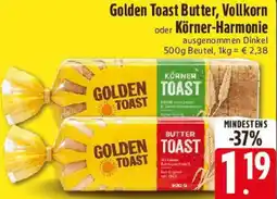 Edeka Golden Toast Butter, Vollkorn oder Körner-Harmonie Angebot
