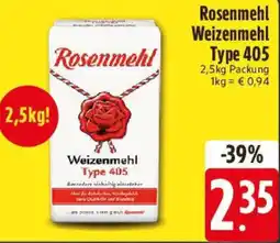 Edeka Rosenmehl Weizenmehl Type 405 Angebot